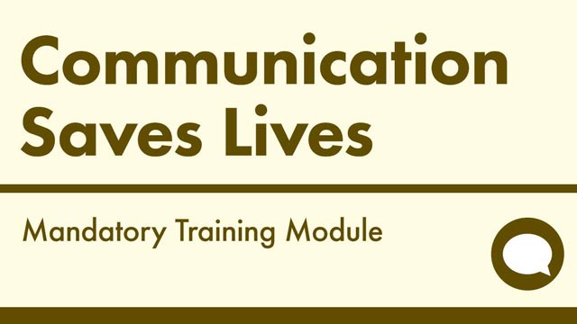Cover image for: Communication Saves Lives